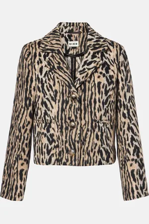 RIXO London Leila leopard-print jacket