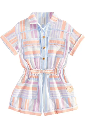 ZIMMERMANN Pop striped cotton playsuit