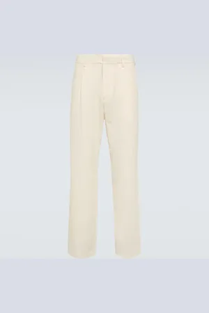 Auralee Cotton and silk straight pants