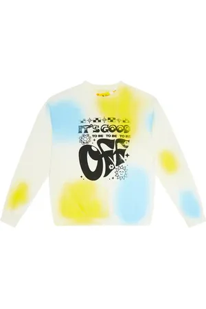 OFF-WHITE Printed tie-dye sweatshirt