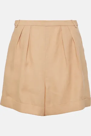 Loro Piana Pleated linen shorts