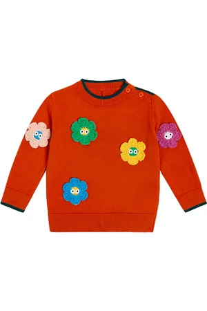 Stella McCartney Baby floral-appliquÃ© cotton sweater