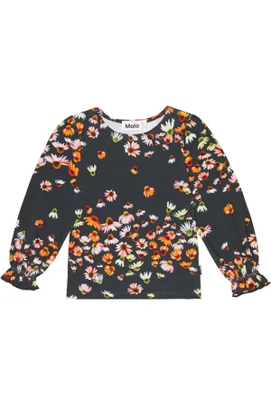 Molo Raina floral cotton-blend jersey top