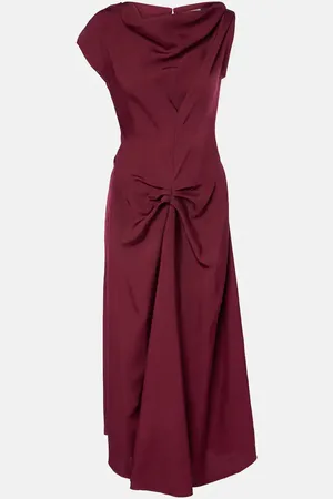 Victoria Beckham Deconstructed gathered midi dress