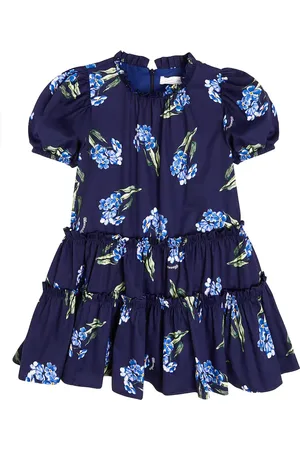 MONNALISA Floral cotton poplin dress