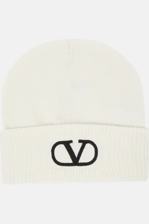 VALENTINO VLogo embroidered wool beanie