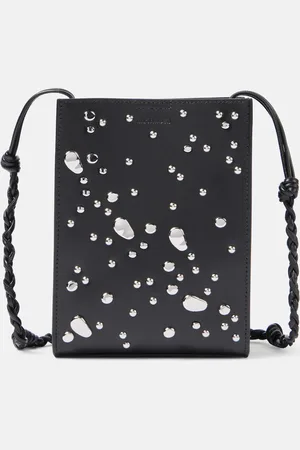 Jil Sander Tangle Small studded leather shoulder bag