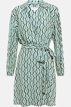Velvet Gabriella printed wrap minidress