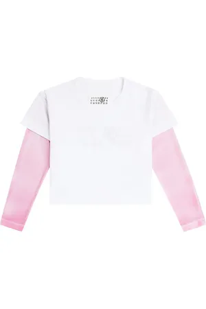 Maison Margiela Logo cotton jersey top