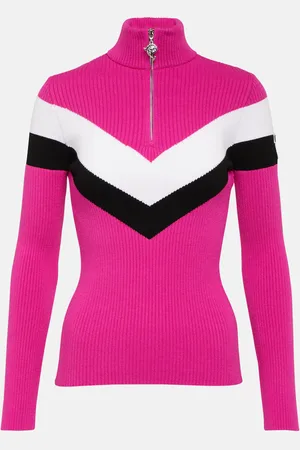 Puccini X Fusalp striped half-zip ski top
