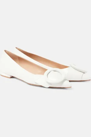Gianvito Rossi Venezia leather ballet flats