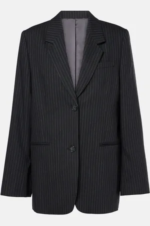 Totême Pinstripe wool-blend blazer