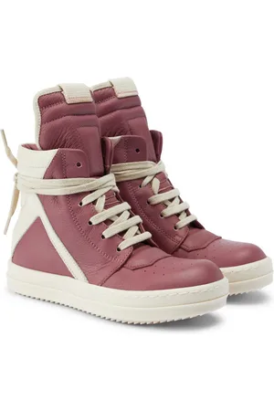 Rick Owens Geobasket leather sneakers