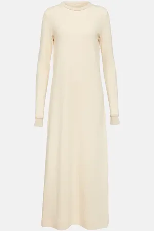 Jil Sander Wool and cotton midi dress
