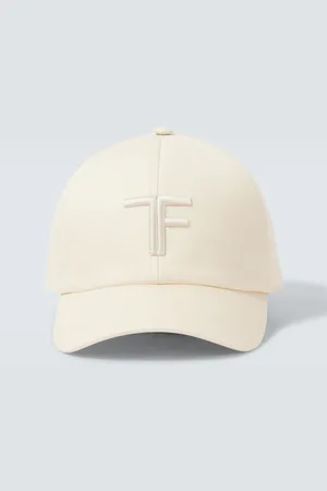 Tom Ford TF leather-trimmed cotton canvas cap