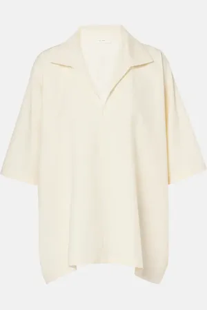 The Row Wen wool, silk and linen top