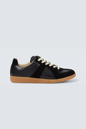 Maison Margiela Replica leather and suede sneakers