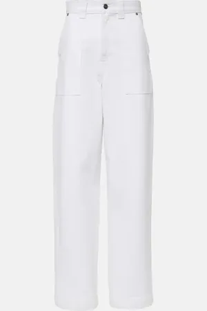 Khaite Hewitt high-rise barrel-leg jeans