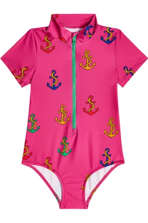 Mini Rodini Printed rashguard swimsuit