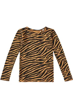 Molo Rihanna zebra-print wool top