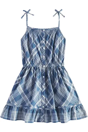 Ralph Lauren Ruffled checked cotton dress