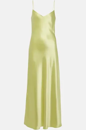 GALVAN Cropped slip dress