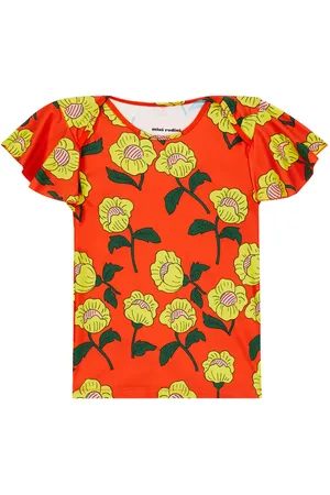 Mini Rodini Flowers printed swim top