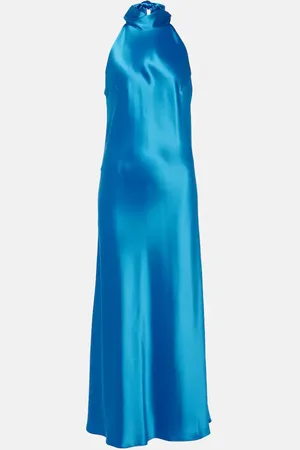 GALVAN Siena halterneck midi dress