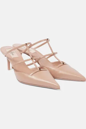 VALENTINO GARAVANI Rockstud Wispy 60 leather mules