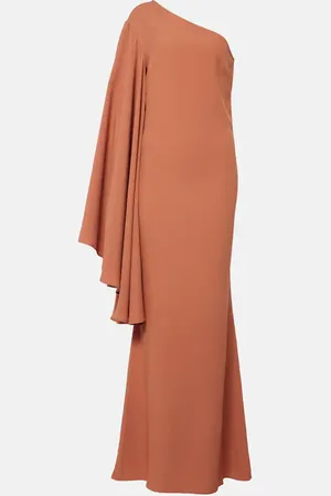 ‎Taller Marmo‎ Sifnos one-shoulder crÃªpe cady gown