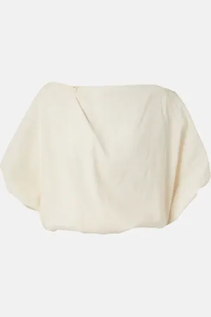 Khaite Niles cotton and silk organza top