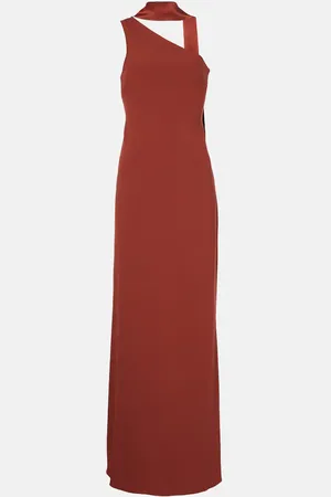 ‎Taller Marmo‎ Caroline one-shoulder crÃªpe cady gown