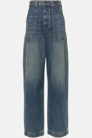 Khaite Hewitt high-rise straight jeans