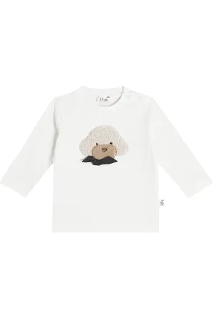 Il gufo Baby appliquÃ© cotton jersey T-shirt