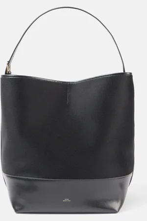 Totême Leather-trimmed doublÃ© tote bag
