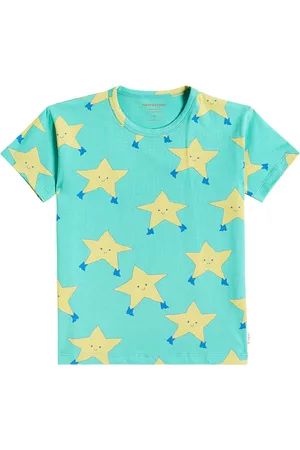 Tiny Cottons Printed cotton-blend jersey T-shirt