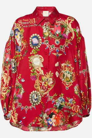 Camilla Printed silk shirt