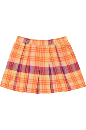 PAADE Checked cotton skort