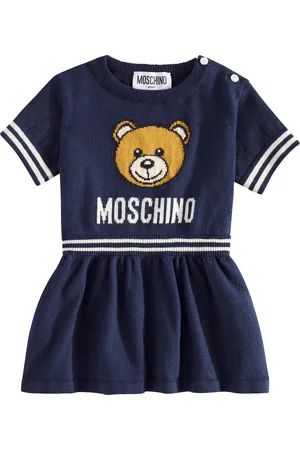 Moschino Baby Teddy Bear cotton and wool dress