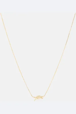 Bottega Veneta Knot 18kt -plated sterling silver necklace