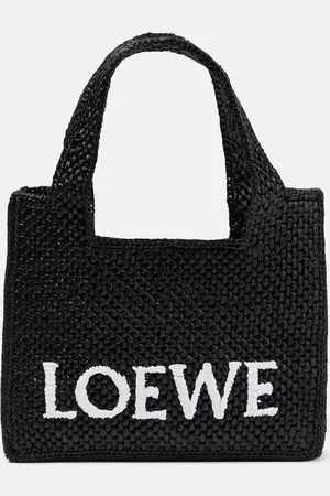 Loewe Mini raffia shopper