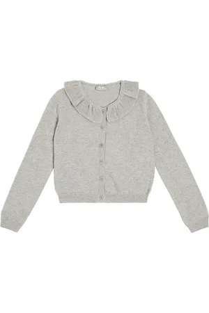 Il gufo Ruffle-trimmed wool cardigan