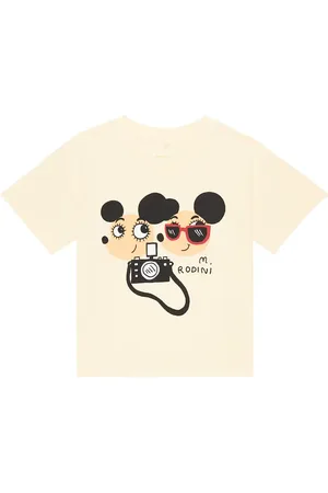Mini Rodini Ritzratz printed cotton-blend T-shirt