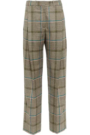 Victoria Beckham Checked straight leg pants