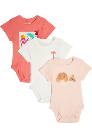 Palm Angels Baby set of three cotton bodysuits