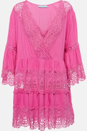Melissa Odabash Vanessa embroidered cotton mini dress