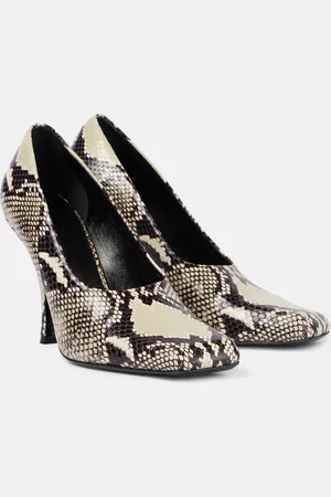 Khaite Eva snake-effect leather pumps
