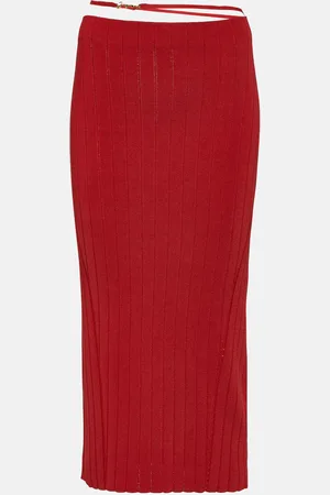 Jacquemus La Jupe Pralu knitted midi skirt