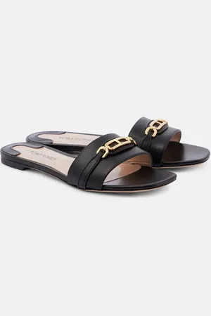 Tom Ford Embellished leather slides