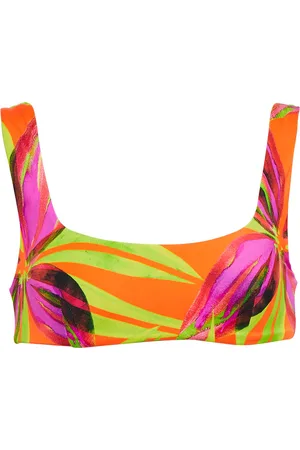 Louisa Ballou Scoop printed bikini top